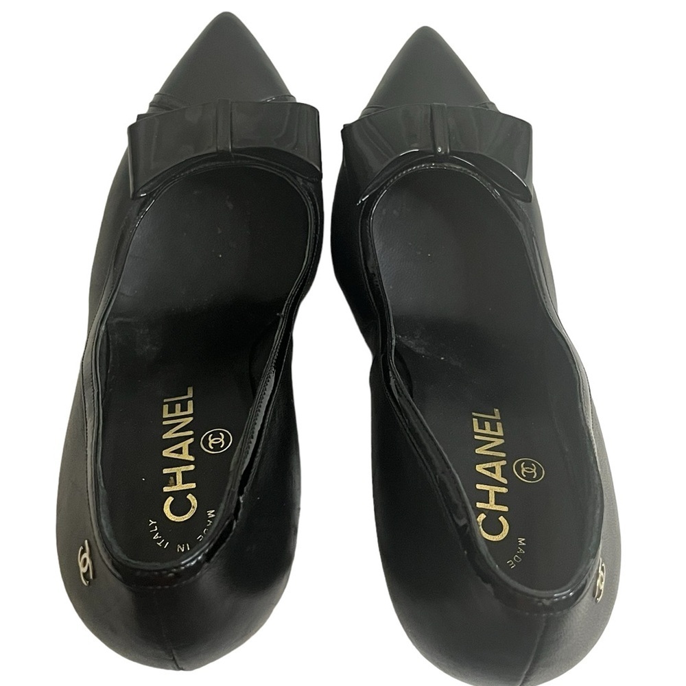 Chanel women black heels size 8.5 - Picture 2 of 15